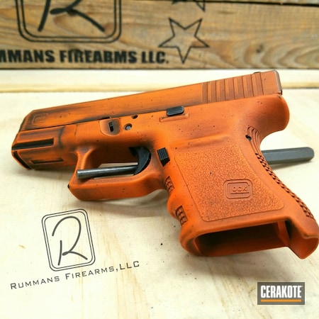 Powder Coating: Hunter Orange H-128,Graphite Black H-146,Glock,Pistol,Battleworn,Glock 30S