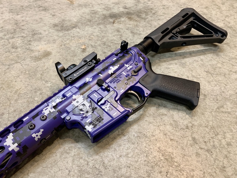 Purple Camo Ar 15