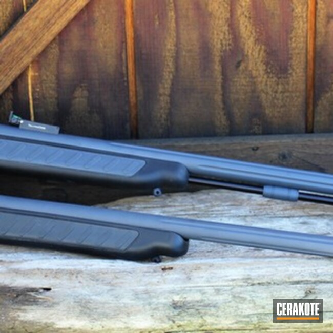 Cerakoted H-184 Glock Grey And H-146 Graphite Black
