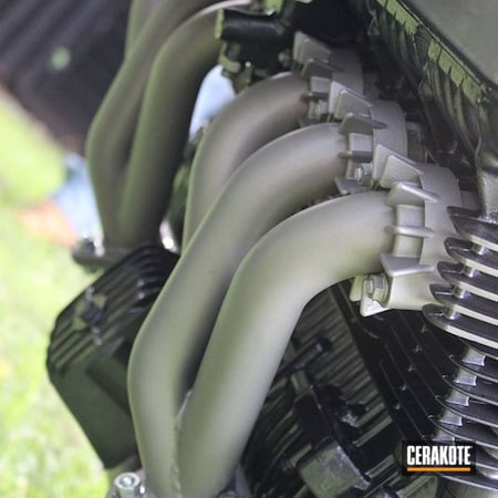 Powder Coating: Turbine Coat V-171,Motorcycles,Exhaust,Motorcycle Parts