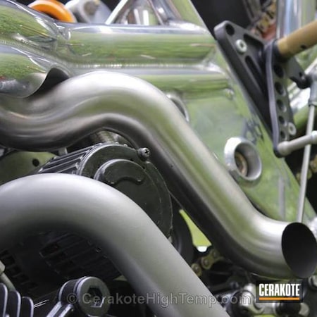 Powder Coating: Turbine Coat V-171,Motorcycles,Exhaust,Motorcycle Parts