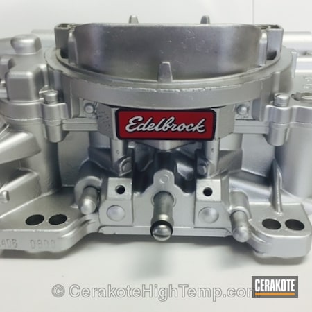 Powder Coating: Edelbrock,Automotive,CERAKOTE GLACIER SILVER C-7700