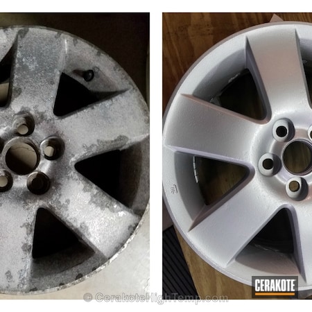Powder Coating: Wheels,Restoration,Rims,CERAKOTE GLACIER SILVER C-7700