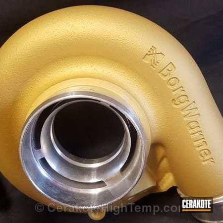 Powder Coating: Up Pipes,Diesel,Automotive,CERAKOTE GLACIER GOLD  C-7800,Turbo