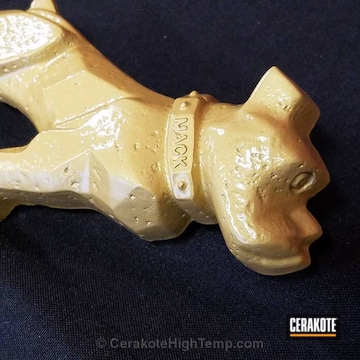 Cerakoted C-7800 Cerakote Glacier Gold And Mc-161 Matte Ceramic Clear
