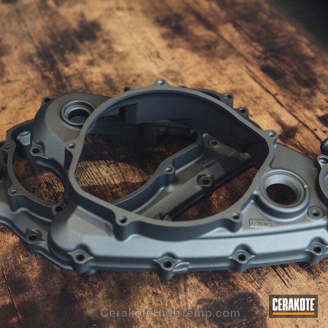 Dirt Bike Parts in C111 Tungsten by David Teves Cerakote