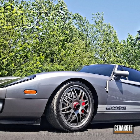 Powder Coating: Ford GT,Pipes,Automotive,2006,Exhaust,Ford,CERAKOTE GLACIER SILVER C-7700