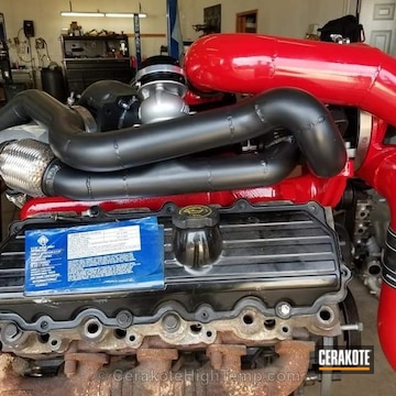 Cerakoted Turbo Diesel Pipes And Housings Done In C-7600