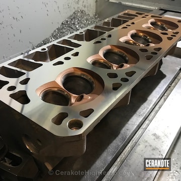Cerakoted Ported Ls1 Cylinder Heads With Cerakoted Combustion Chambers