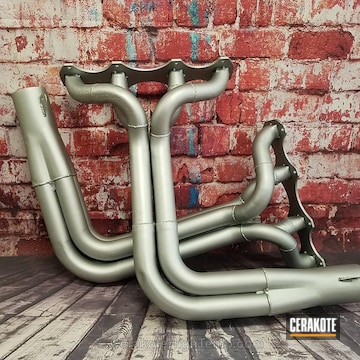 Cerakoted High Temp Cerakote On These Headers And Side Pipes