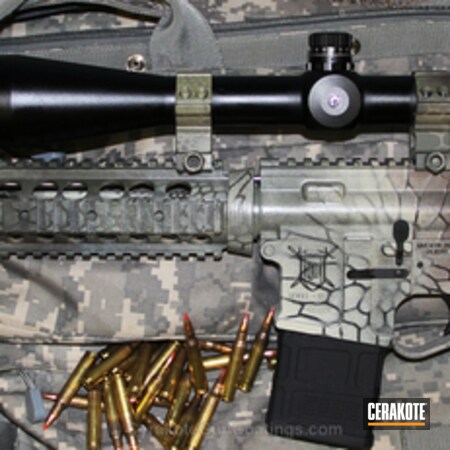 Powder Coating: Graphite Black H-146,Knight's Armament,DESERT SAND H-199,Tactical Rifle,Flat Dark Earth H-265