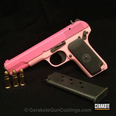 Powder Coating: Bazooka Pink H-244,Ladies,Handguns,Tokarev,Prison Pink H-141