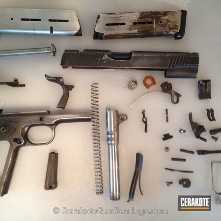 Powder Coating: Graphite Black H-146,Kimber,1911,Handguns,Titanium H-170
