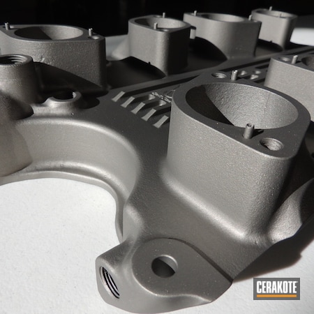 Powder Coating: Intake Manifold,Gun Metal Grey H-219,Automotive,Intake,More Than Guns