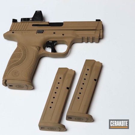 Powder Coating: Smith & Wesson,Pistol,Solid Tone,Coyote Tan H-235