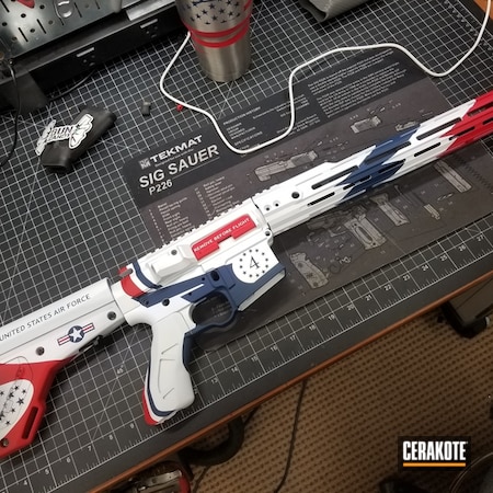 Air Force Themed AR-15 Cerakote Finish by Web User