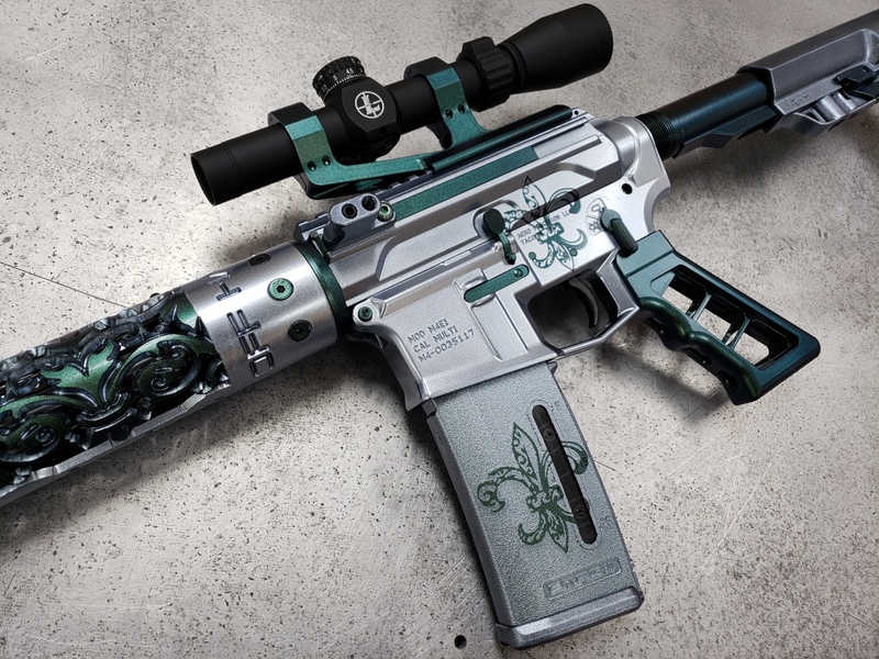 Ceramic Rifles Tactical Rifle done in H-190 and MC-160 by Web User | Cerakote