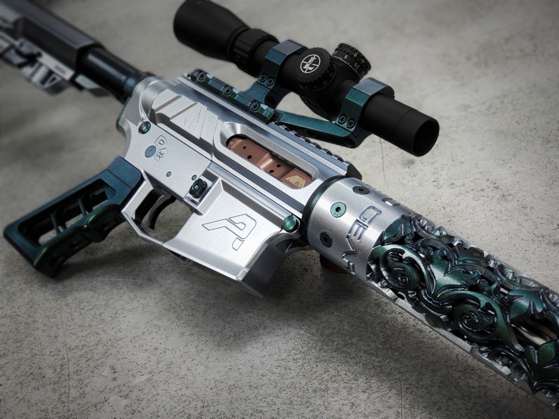 Ceramic Rifles Tactical Rifle done in H-190 and MC-160 by Web User | Cerakote