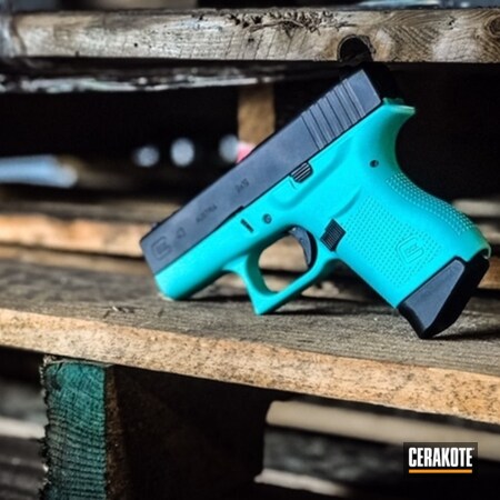 Powder Coating: Glock 43,9mm,Glock,Ladies,Pistol,Tiffany & Co,Robin's Egg Blue H-175