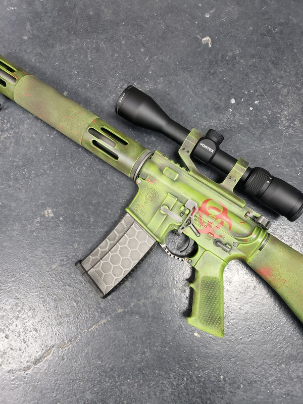 Cerakote Zombie Apocalypse Themed Rifle Finish by Web User | Cerakote