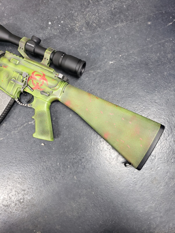 Cerakote Zombie Apocalypse Themed Rifle Finish by Web User | Cerakote