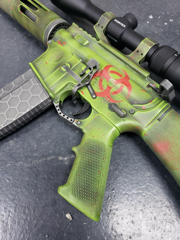 Cerakote Zombie Apocalypse Themed Rifle Finish by Web User | Cerakote