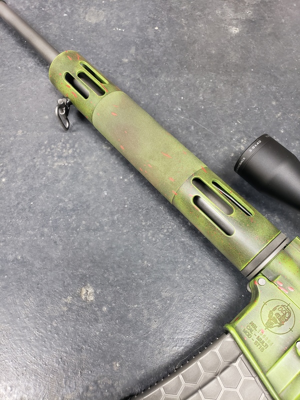 Cerakote Zombie Apocalypse Themed Rifle Finish by Web User | Cerakote
