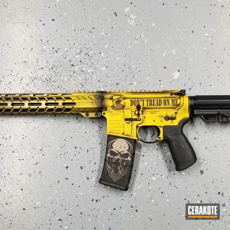 Powder Coating: Laser Engrave,Graphite Black H-146,Corvette Yellow H-144,Lasered Magazine,Tactical Rifle,Dont Tread On Me