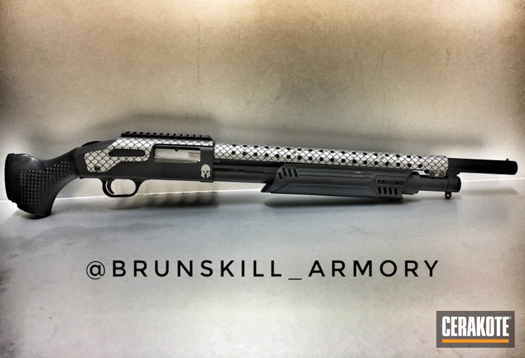 Cerakote Scale Pattern on this Custom Shotgun by Web User Cerakote