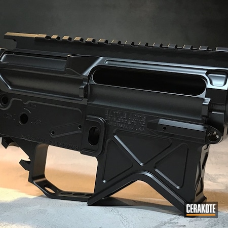Powder Coating: BLACKOUT E-100,Solid Tone,Upper / Lower,Battle Arms