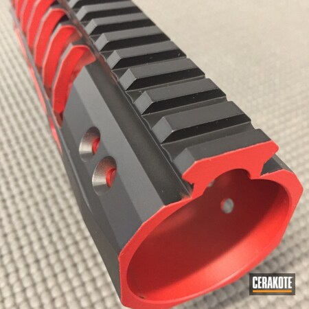 Powder Coating: Graphite Black H-146,Two Tone,FIREHOUSE RED H-216,F1 Firearms,Upper / Lower / Handguard