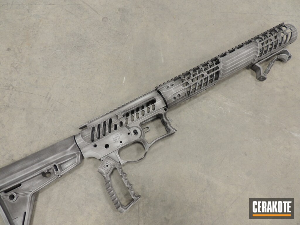 Distressed Cerakote Finish On This F1 Firearms Rifle By Web User Cerakote