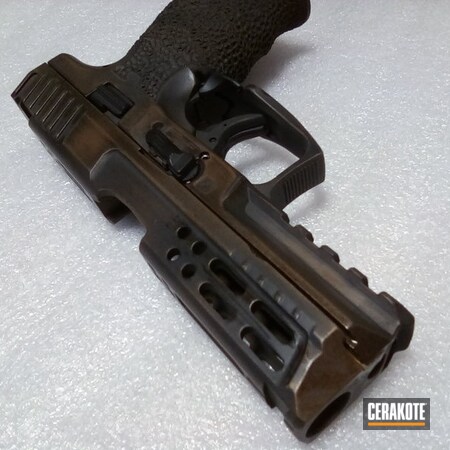 Powder Coating: Graphite Black H-146,HK Pistol,Handguns,Pistol,Burnt Bronze H-148,HKVP9
