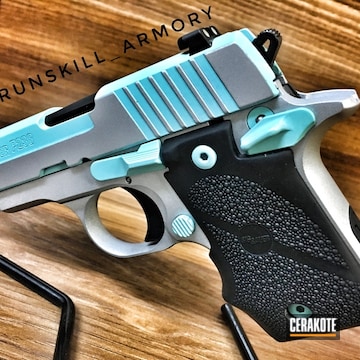 Cerakoted Two Toned Sig Sauer P238 In Cerakote H-151 And H-175