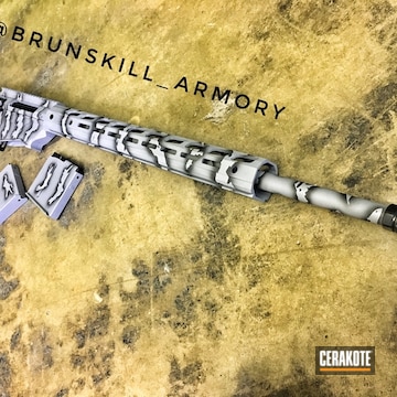 Cerakoted Ruger Precision Rifle In A Custom Stripe Camo Finish