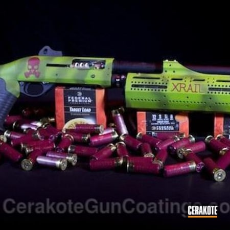 Powder Coating: Crimson H-221,Shotgun,Zombie Green H-168,Armor Black H-190,Remington