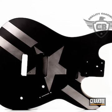 Cerakoted Cerakoted Guitar Body In H-151 Satin Aluminum