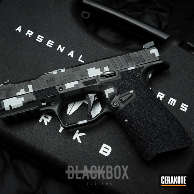 Cerakoted Custom Arsenal Firearms Pistol Build With A Cerakote Digital Camo Finish