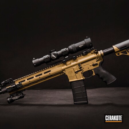 Powder Coating: Graphite Black H-146,Two Tone,Tactical Rifle,AR-15,Ruger,Burnt Bronze H-148