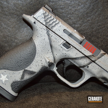 Powder Coating: Bomber,Graphite Black H-146,Smith & Wesson,Snow White H-136,Combat Grey H-130,Pistol,FIREHOUSE RED H-216