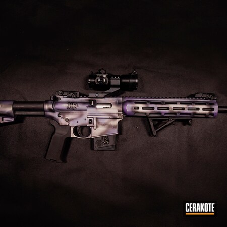 Powder Coating: Graphite Black H-146,Smith & Wesson,Distressed,M&P 15-22,Bright Purple H-217,Tactical Rifle,AR-15