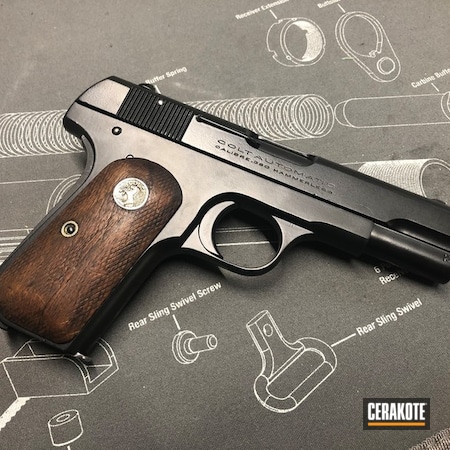 Powder Coating: BLACKOUT E-100,.380 ACP,Pistol,Colt 1903,Colt,Restoration,Pocketgun