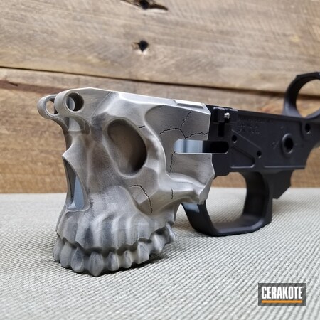 Powder Coating: Hidden White H-242,Graphite Black H-146,Spike's Tactical The Jack,Spike's Tactical,DESERT SAND H-199,Spikes Receiver,Sharps Brothers MDL The Jack,Skull,Lower