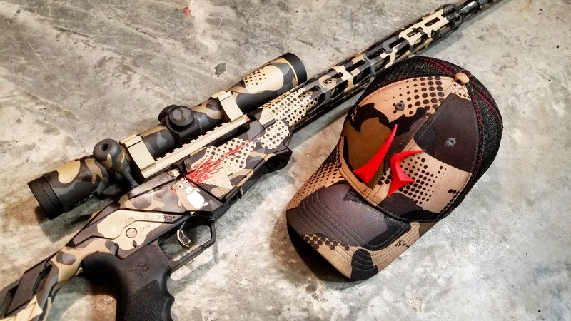 Custom Camo / Themed Cerakote Finish on this Ruger Precision 22 Rifle ...