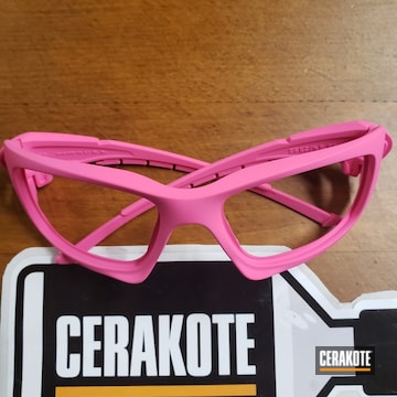 Cerakoted Oakley Frames With Cerakote H-141 Prison Pink