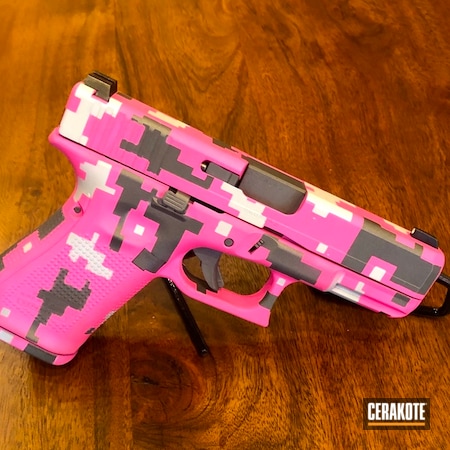 Powder Coating: Hidden White H-242,Glock,Ladies,Pistol,Glock 19,Tactical Grey H-227,Digital Camo,Prison Pink H-141