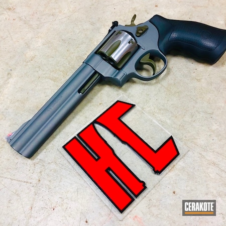 Powder Coating: Smith & Wesson,Revolver,MAGPUL® O.D. GREEN H-232,44 Magnum,Tungsten H-237,Smith & Wesson 629,Machined Cylinder