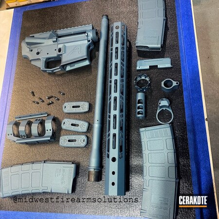 Powder Coating: Blue Titanium H-185,AR Pistol,Tactical Rifle,AR-15,Gun Parts