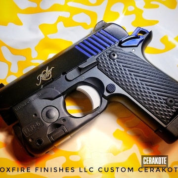 Cerakoted Kimber Micro 9 Handgun With Graphite Black And High Gloss Ceramic Clear