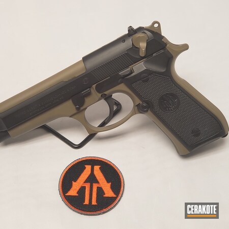 Powder Coating: 9mm,Graphite Black H-146,Two Tone,Pistol,Beretta,Beretta 92 Cerakote,Parabellum,MAGPUL® FLAT DARK EARTH H-267